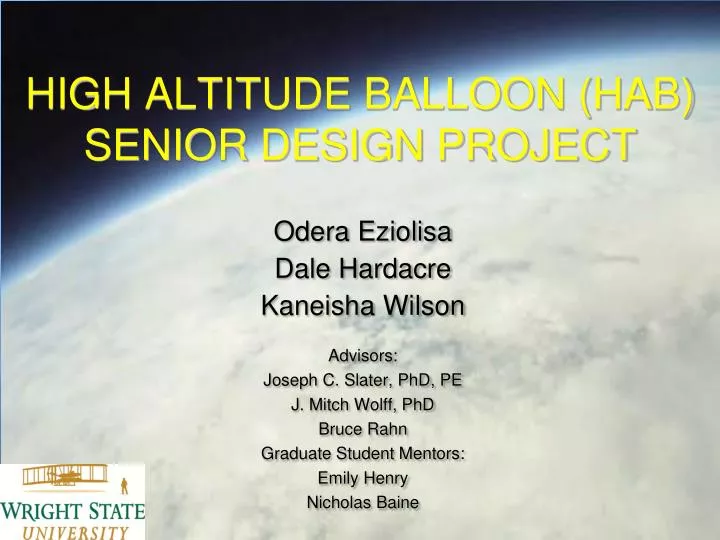 high altitude balloon hab senior design project