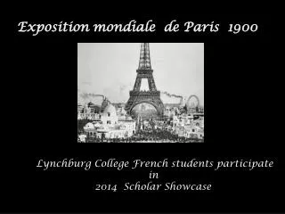 Exposition mondiale de Paris 1900