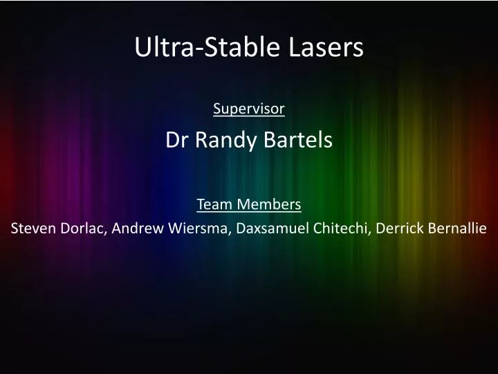 ultra stable lasers