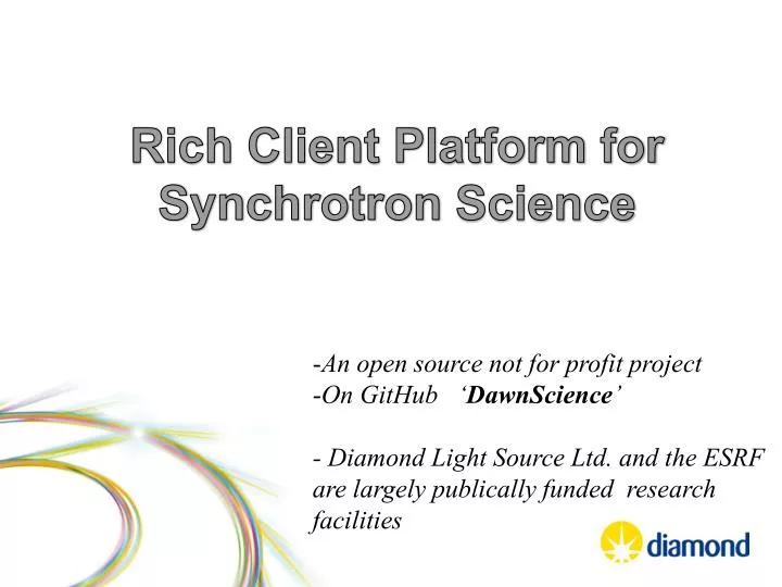 rich client platform for synchrotron science