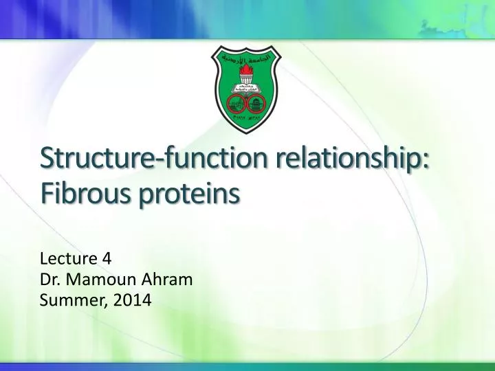 structure function relationship fibrous proteins