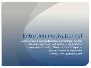 entretien motivationnel