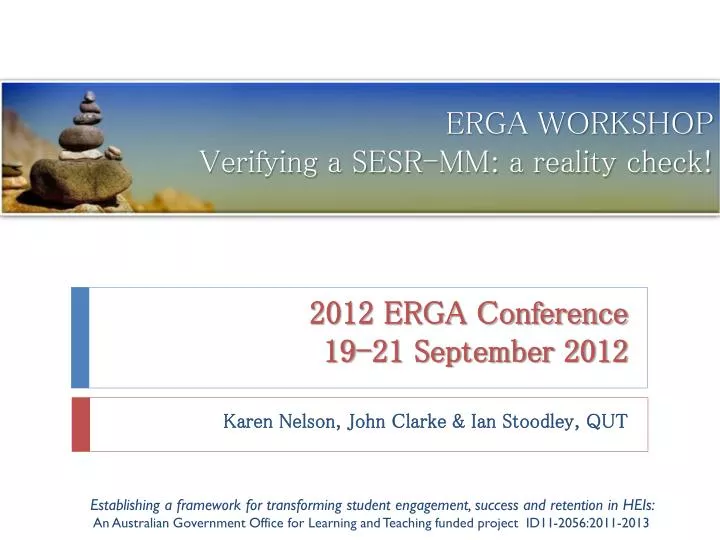 2012 erga conference 19 21 september 2012