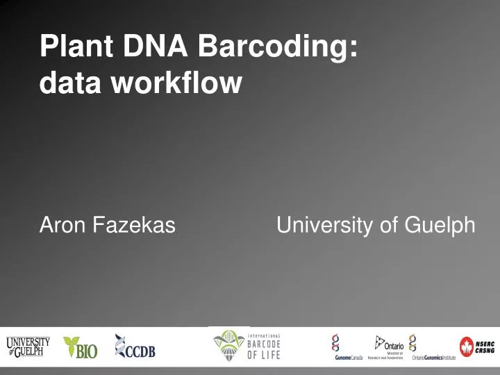 plant dna barcoding data workflow