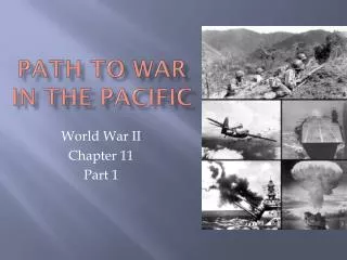 path to war in the pacific