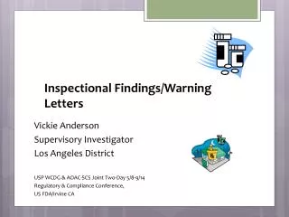Inspectional Findings/Warning Letters