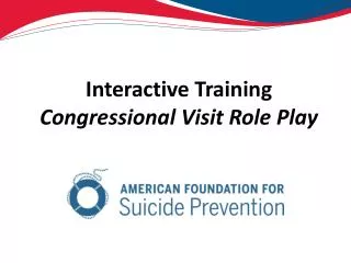 Interactive Training Congressional Visit Role Play