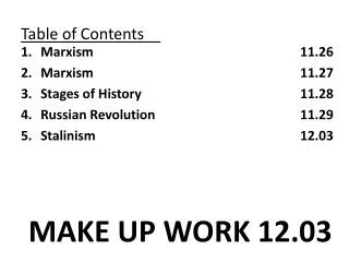 Table of Contents