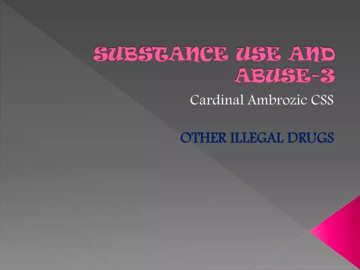 s ubstance use and a buse 3