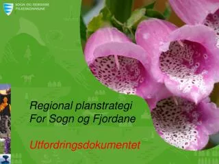 Regional planstrategi For Sogn og Fjordane Utfordringsdokumentet