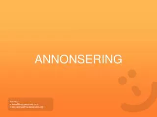 annonsering