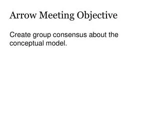 Arrow Meeting Objective