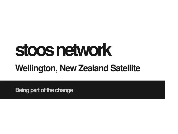 stoos network wellington new zealand satellite