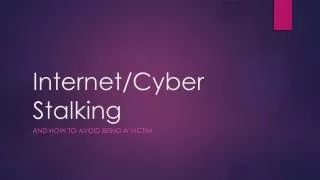 internet cyber stalking