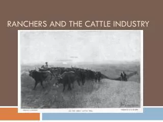 Ranchers and the Cattle Industry