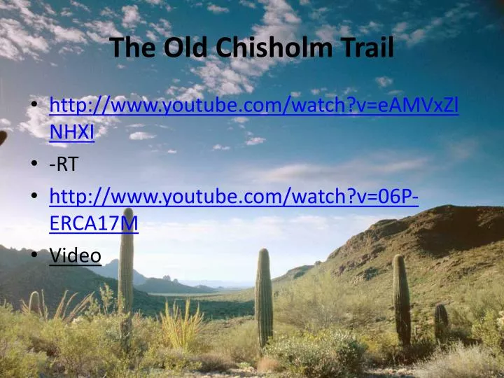 the old chisholm trail