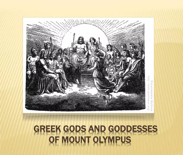 greek gods and goddesses of mount olympus