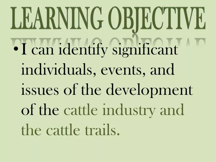 learning objective