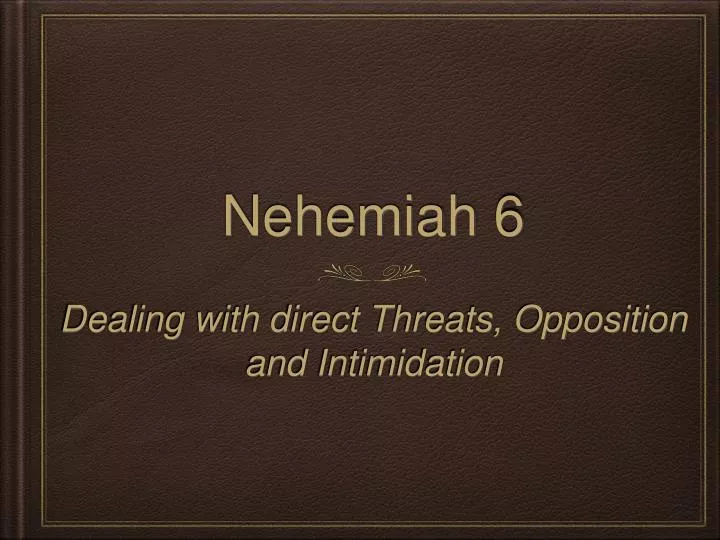 nehemiah 6