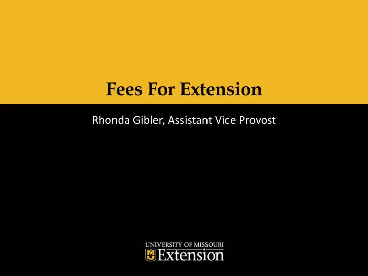 fees for extension