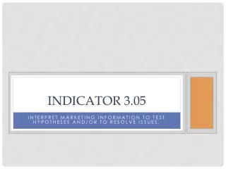 Indicator 3.05