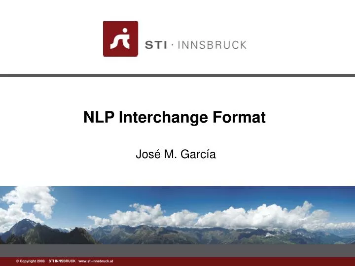 nlp interchange format