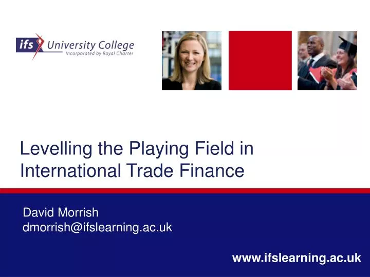 levelling the playing field in international trade finance