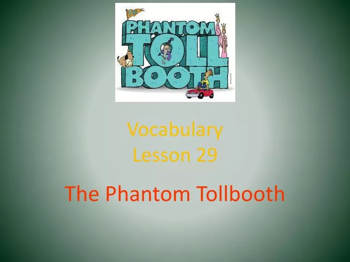 vocabulary lesson 29