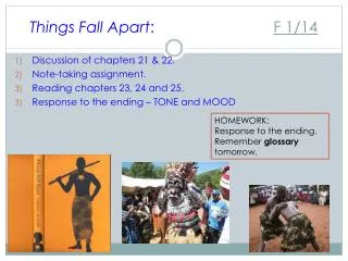 Things Fall Apart :	 F 1/14