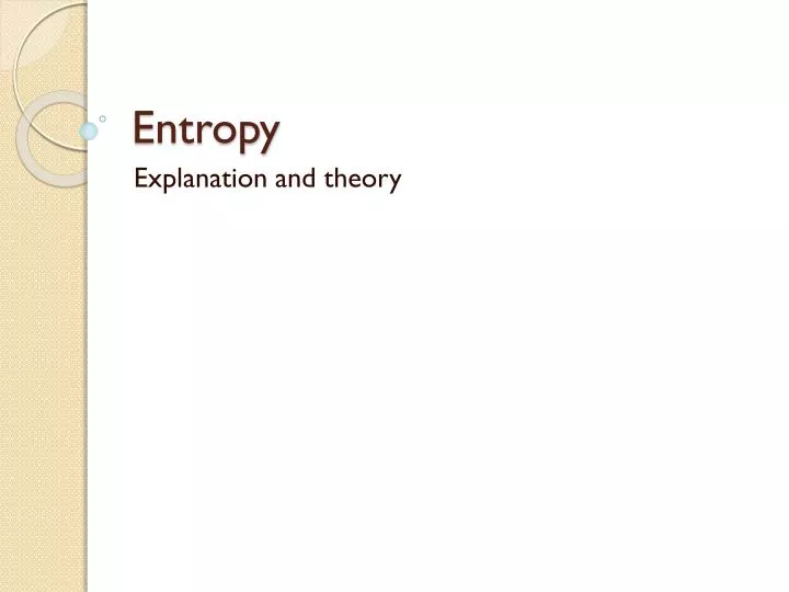 entropy