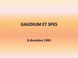 gaudium et spes