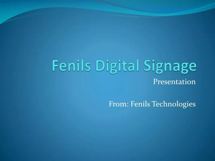 fenils digital signage