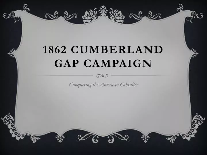 1862 cumberland gap campaign
