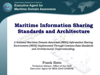 Maritime Information Sharing Standards and Architecture