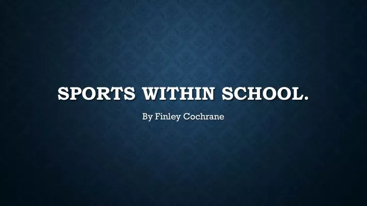 sports within school