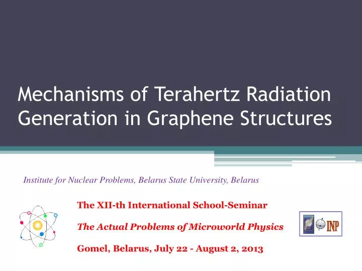 mechanisms of terahertz radiation generation in graphene structures