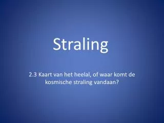 Straling