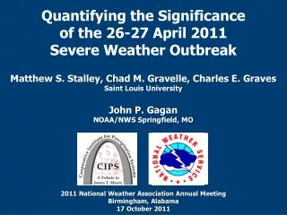 Quantifying the Significance of the 26-27 April 2011 Severe Weather Outbreak