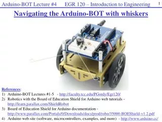 Navigating the Arduino-BOT with whiskers