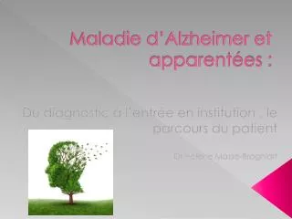 maladie d alzheimer et apparent es