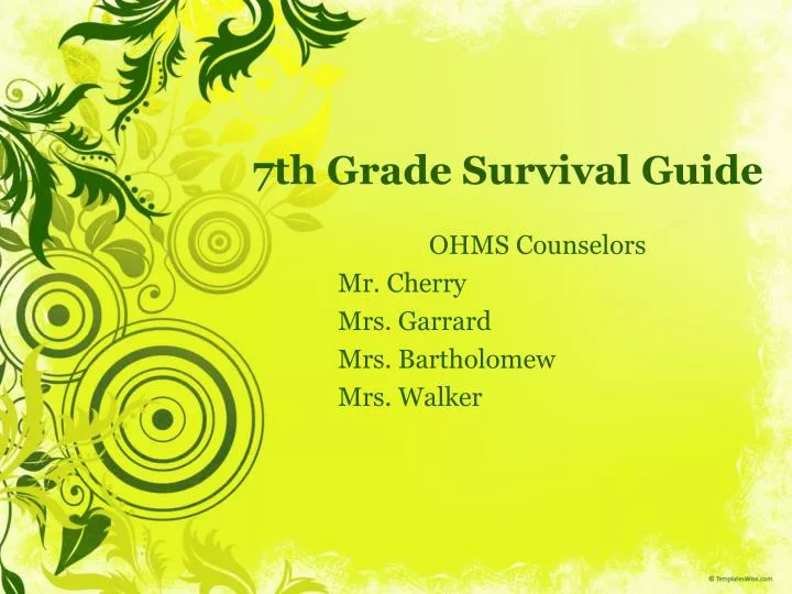 7th grade survival guide