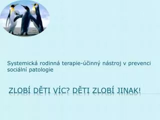 systemick rodinn terapie inn n stroj v prevenci soci ln patologie