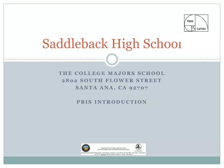 saddleback high school