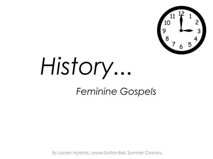 feminine gospels
