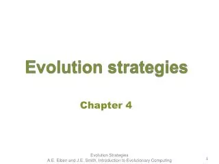 Evolution strategies