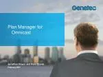 Plan Manager for Omnicast - slide 1
