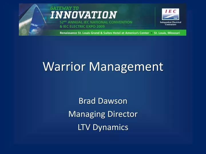 warrior management