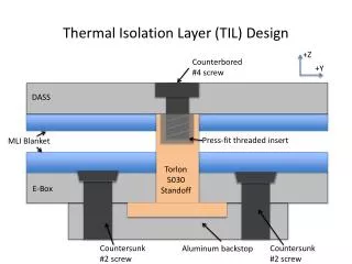 Thermal Isolation Layer (TIL) Design