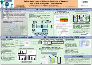 Initiatives toward Climate Services in France and in the European Communities