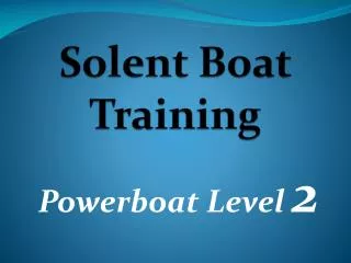 Solent Boat Training